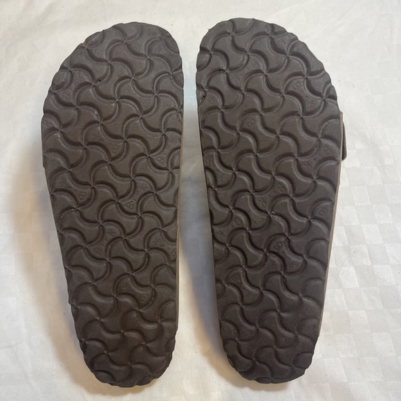 Birkenstock Arizona Slides Sandals Brown Birko-Flor Narrow A/B Womens 7 EU 38 - Picture 7 of 7